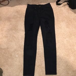 Ripped black jeans
